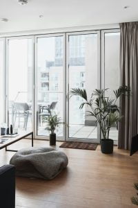 Sliding glass doors 